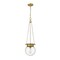 Z-Lite Calhoun Pendant, 1-Light, 9 In.W x 10.75 In.H, Heritage Brass/Clear seedy 7506P9-HBR - alternate 4